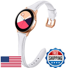 GEAK Cinturino Pelle Slim per Galaxy Watch 7/5 Pro 45mm/Watch 6/5/4 Donna/Uomo