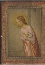 VINTAGE COPPIA QUADRI ANGELI SU LEGNO - ANNI 50/60