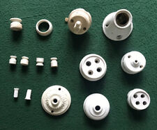 Lotto di Vecchio Materiale Elettrico Vintage in Ceramica