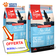 Orijen Dog Adult SIX FISH → 2 / 6 / 11,4 kg - Crocchette per Cane, Cani Adulti