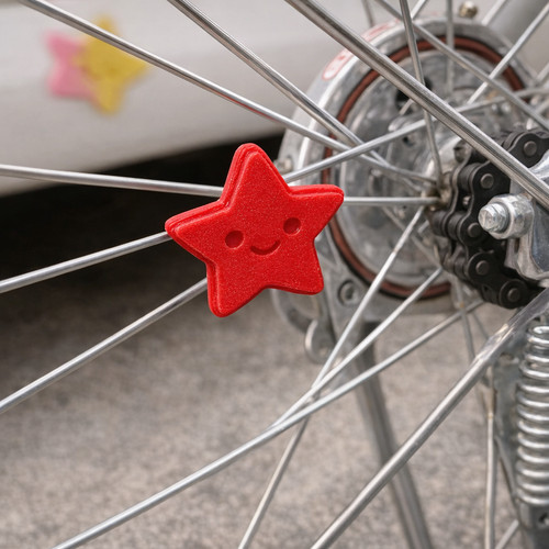 Decorazione raggi bici stelle - raggi,