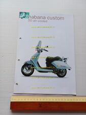 Aprilia Habana 50 Custom air cooled 2000 catalogo accessori dedicati originale