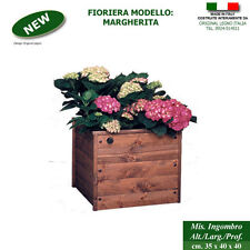 Fioriera Margherita in Legno massello per esterno arredo giardino terrazzo 