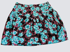 Minigonna Zara Taglia M Riunita Floreale Luminosa Crociera Concerto Festa