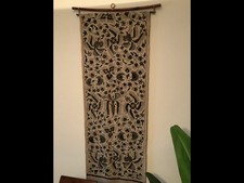 Tessuto seta spalla batik