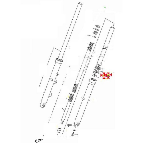 Paraolio forcella yamaha - forcella,
