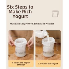 Sacchetto filtro yogurt e