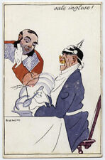 cartolina militare satirica SALE INGLESE bianchi