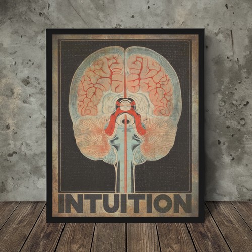 Poster retro intuizione - poster,