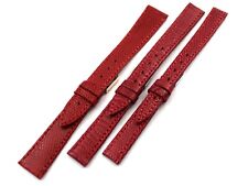 Cinturini Orologi Vera Pelle Lucertola Rosso Varie Misure Piatto Artigianale New