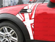 Adesivo Per Paraurti Bandiera F. BMW MINI COOPER R56 WORKS Union Jack