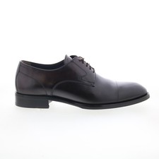 Scarpe Oxford e stringate uomo pelle marrone Di Bianco Bergamo punta cappuccio 8,5