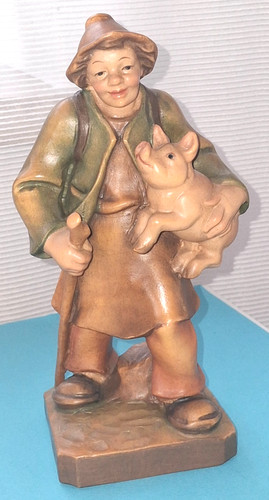 Statua legno scolpito hans - scolpito,,