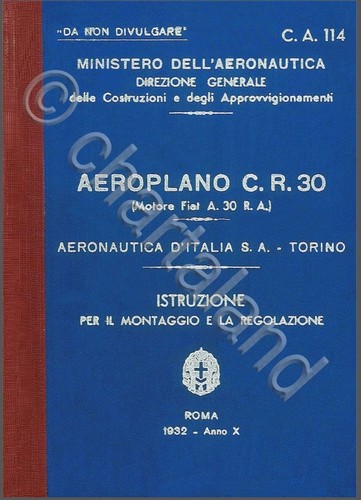 Fiat cr30 1932 - fiat, aviazione