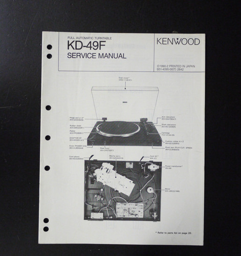 Manuale servizio giradischi - servizio,