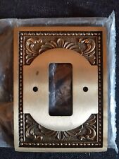 PLACCHETTA VINTAGE INTERRUTTORE 1 PULSANTE LUCI PLACCA MOSTRINA