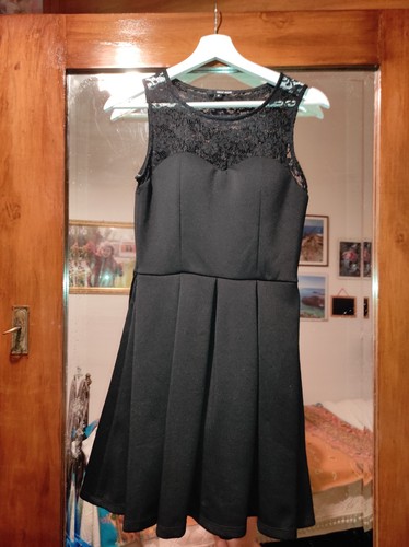 Vestito corto nero - vestito,