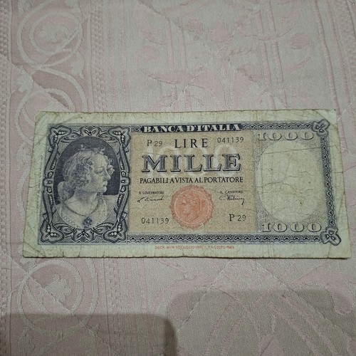 Banconota 1000 lire testina - banconota,