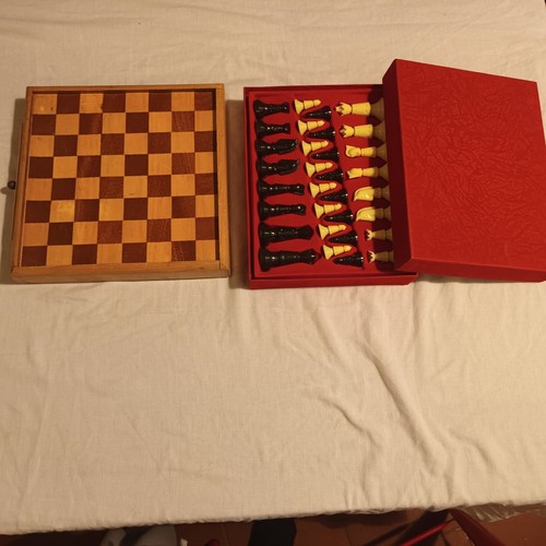 Scacchiera legno vintage - legno,