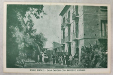 CARTOLINA SORBO SERPICO AVELLINO DEPOSITO LEGNAMI ANIMATA CASA CAPOZZI INIZI 900