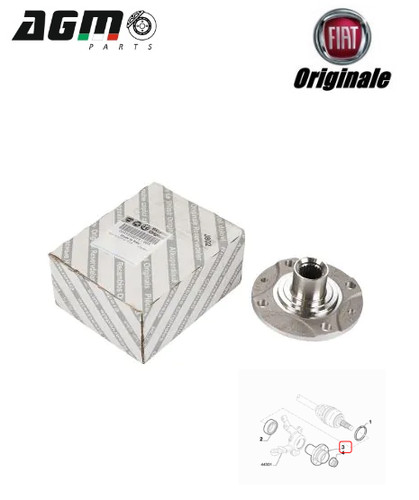 Mozzo ruota anteriore dx - mozzo,