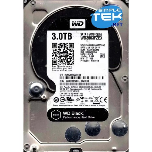 Caviar black 3tb hard - wd, disk
