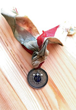 Ventennio, Federazione Pugilato, stemma con simboli, in metallo e smalti