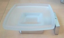 PORTA SAPONE CROMO VETRO SATINATO LEA 1900 ART. A19110 CR21