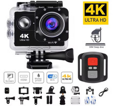 Action Camera HD 4K Subacquea Impermeabile Videocamera di Registrazione Record