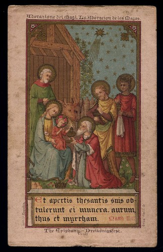 Antico santino cromo - cromo-holy, card