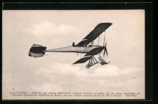 L'Aviation, Bregi, sur Biplan Breguet, cartolina 