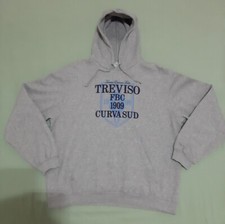 FELPA CAPPUCCIO ULTRAS CURVA SUD TREVISO FBC XL GRIGIA USATA RARA