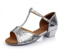 Scarpe da Ballo Latino Americano Bambine Ragazze Ballroom L.22285