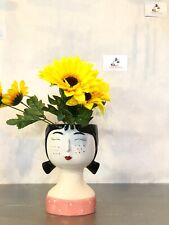 Vaso portafiori vasetto giardino fiori ceramica fiore vaso arte arredo design st