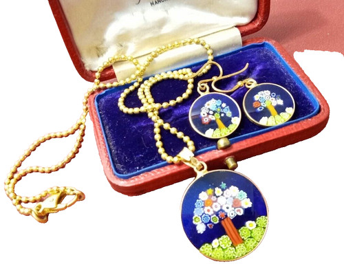 Collana ciondolo orecchini - collana,