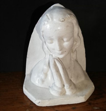 Antica Statua scultura religiosa Madonna in gesso vintage epoca