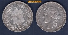 Svizzera 5 Franchi 1889 Berna
