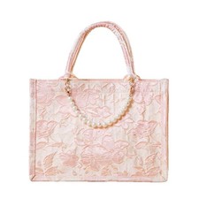 Sacchetto regalo borsa in tela con design a rilievo di fascia alta per bomboniere, damigelle 