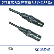 CAVO AUDIO PROFESSIONALE XLR M - XLR F 10m