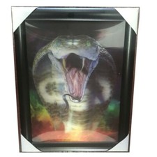 Quadro 3D lenticolare arte arredamento casa effetto profonditÃ  stampa serpente