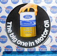 ADESIVO STICKER VINTAGE AUFKLEBER VINTAGE AUTO TUNING FORD MOTOR OIL ANNI'70