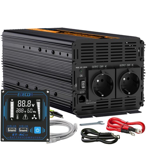 Edecoa inverter 12v 220v onda - 12v,