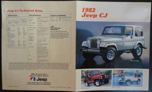 Brochure vintage 1982 jeep - vintage,