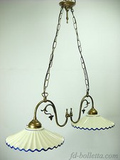 Lampadario liberty ottone