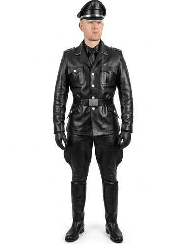 Cappotto uniforme pelle - uniforme, in