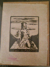 BALDINELLI ARMANDO. Ex libris G. Mantero. X1 117 x 95