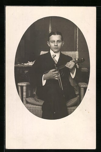 Cartolina fotografica giovane - fotografica,