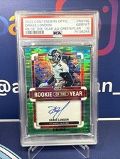 2022 Optic Drake London - Rookie Of The Year Auto - Pulsar Verde - PSA Gem MT 10