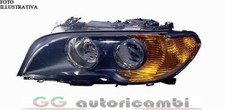 FARO PER BMW SERIE 3 E46 03-06 COUPE XENON PARABOLA NERA FRECCIA ARANCIO DESTRO