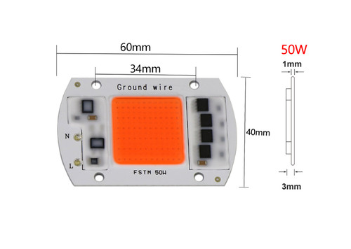 Led smd 50w - smd, 220v